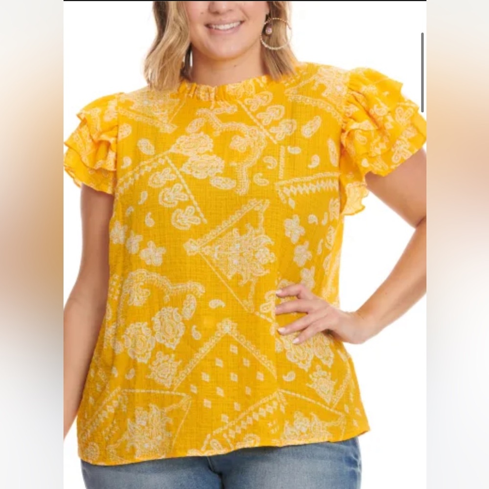 Cavendars GeeGee bandana pattern top